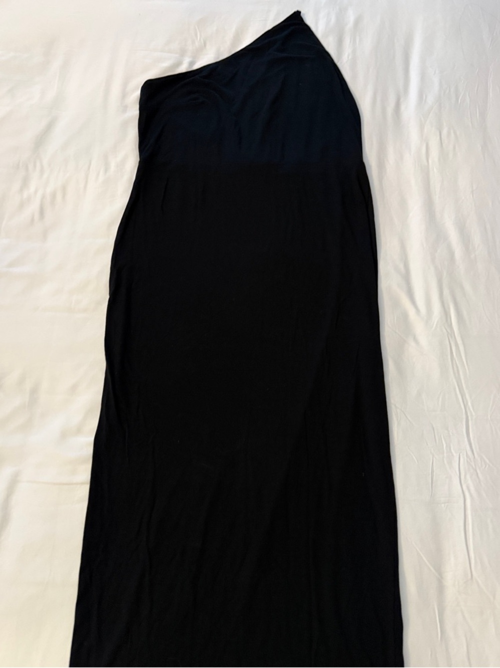 ASOS Black Asymmetric One-Shoulder Maxi Skirt
